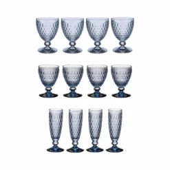 Villeroy & Boch Boston Coloured Wein- & Sektgläser 12er Set Blau
