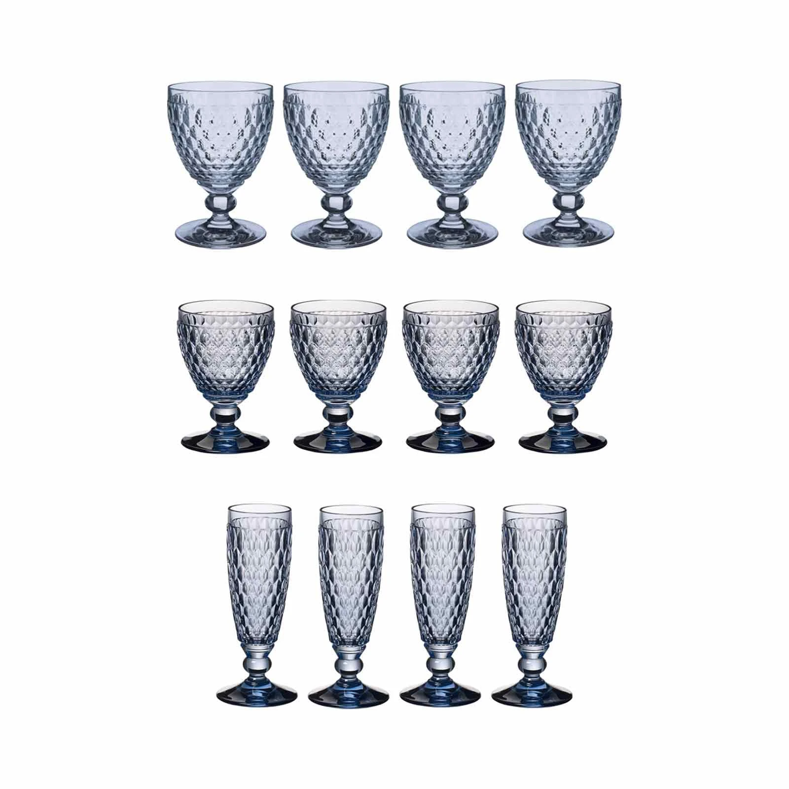 Villeroy & Boch Boston Coloured Wein- & Sektgläser 12er Set Blau 1 Villeroy & Boch Boston Coloured Wein- & Sektgläser 12er Set Blau