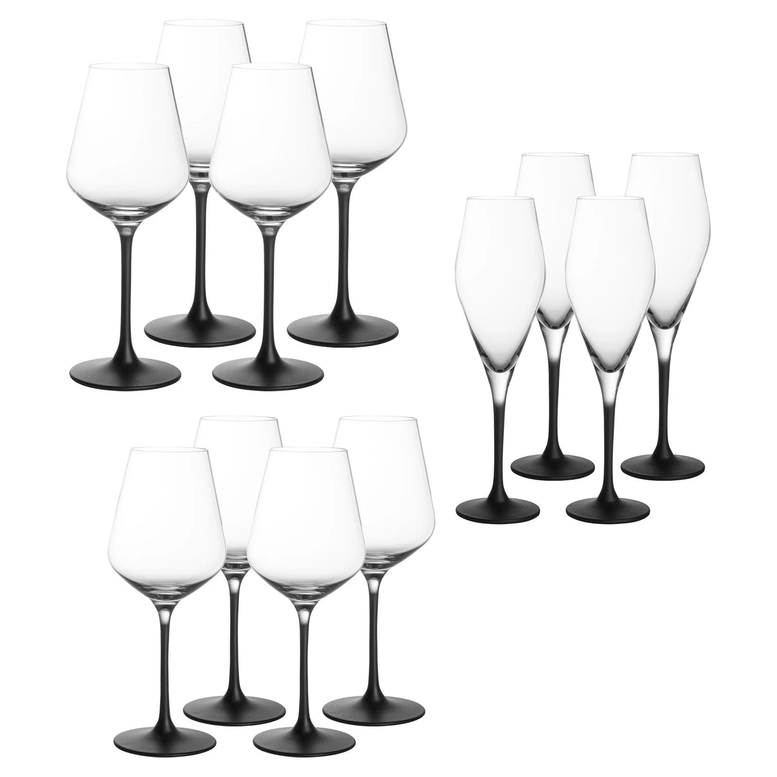 Villeroy & Boch Manufacture Rock Glass Sektglas Set 4tlg. Je 25,2cm 260ml 4 Villeroy & Boch Manufacture Rock Glass Sektglas Set 4tlg. Je 25,2cm 260ml – Bild 4