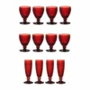 Villeroy & Boch Boston Coloured Weißwein- & Sektgläser Set 12er Set Rot