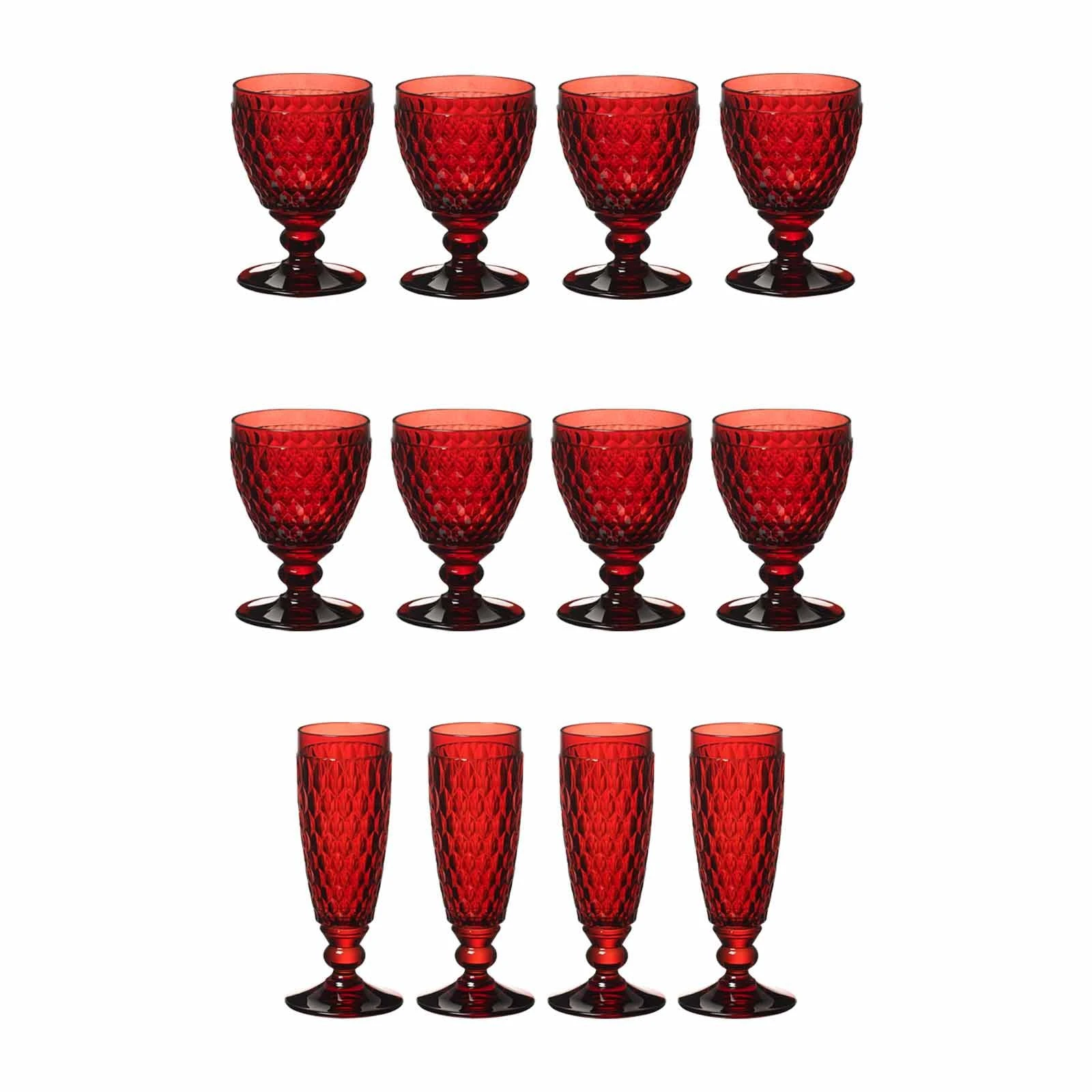Villeroy & Boch Boston Coloured Weißwein- & Sektgläser Set 12er Set Rosa 5 Villeroy & Boch Boston Coloured Weißwein- & Sektgläser Set 12er Set Rosa – Bild 5