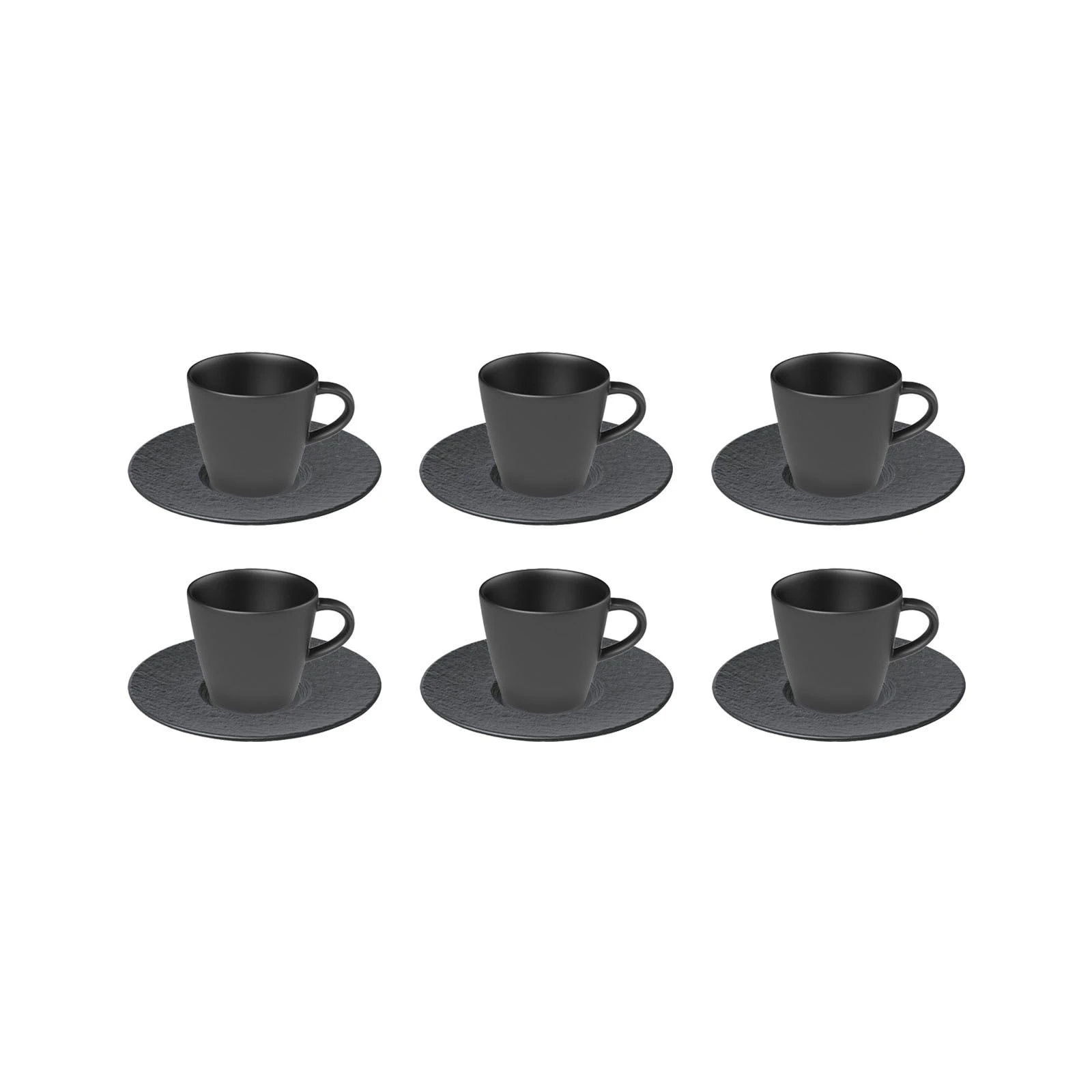 Villeroy & Boch Manufacture Rock Espresso Set Weiß 12-teilig 2 Villeroy & Boch Manufacture Rock Espresso Set Weiß 12-teilig – Bild 2