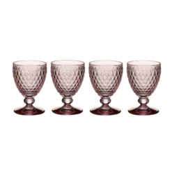 Villeroy & Boch Boston Coloured Rotweinglas 310 Ml Rosa 4er Set