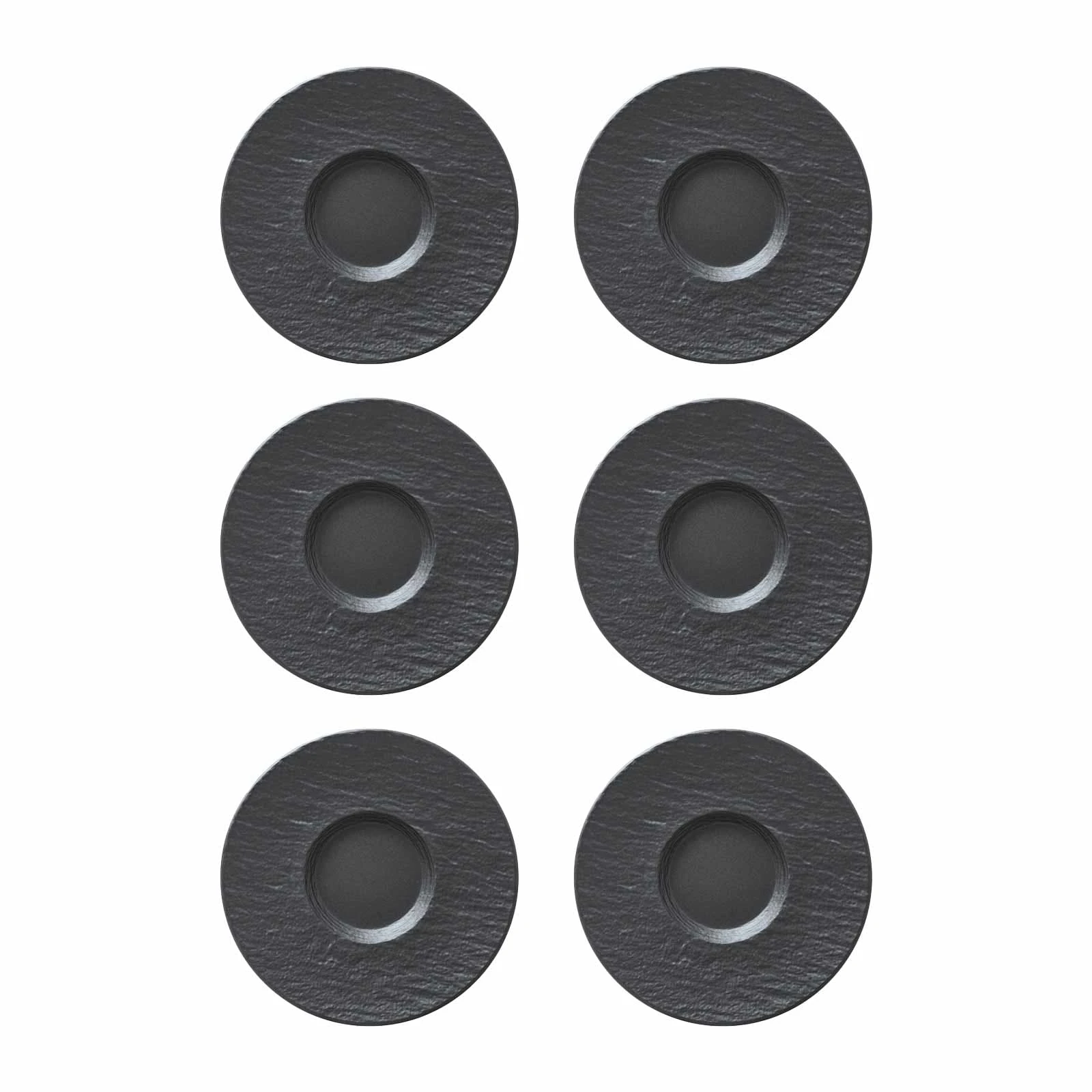 Villeroy & Boch Manufacture Rock Espressountertasse Schwarz Ø 12,1 Cm 6er Set 3 Villeroy & Boch Manufacture Rock Espressountertasse Schwarz Ø 12,1 Cm 6er Set – Bild 3