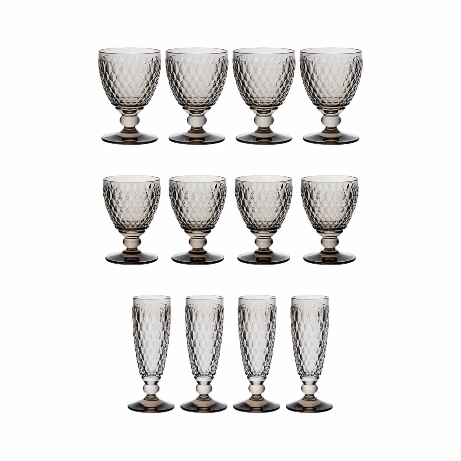 Villeroy & Boch Boston Coloured Wein- & Sektgläser 12er Set Smoke 1 Villeroy & Boch Boston Coloured Wein- & Sektgläser 12er Set Smoke