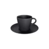 Villeroy & Boch Manufacture Rock Espressotasse Mit Untertasse Schwarz