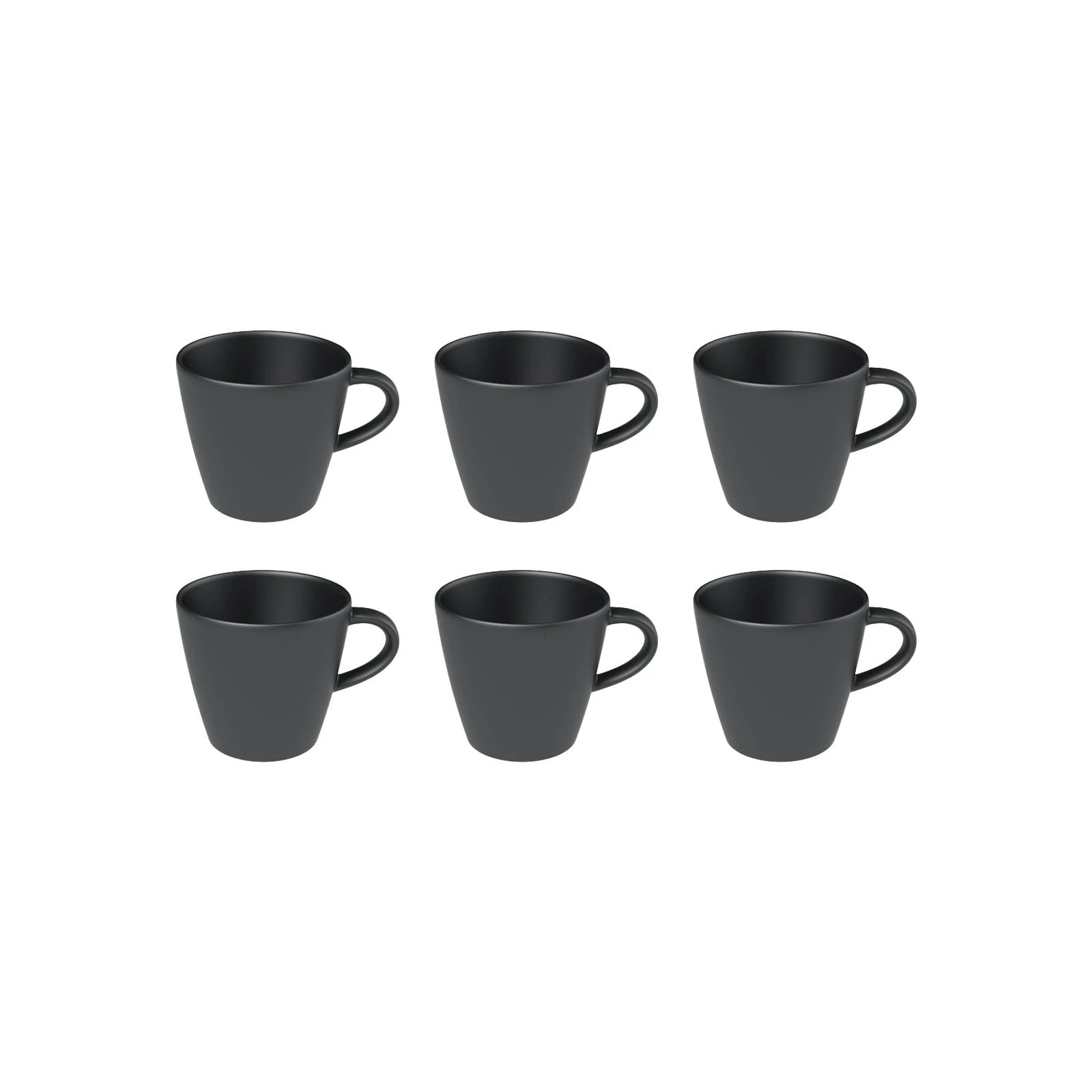 Villeroy & Boch Manufacture Rock Kaffeetasse Schwarz 150 Ml 6er Set 1 Villeroy & Boch Manufacture Rock Kaffeetasse Schwarz 150 Ml 6er Set